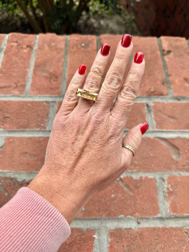 Hannah Bar Crystal Cocktail Ring