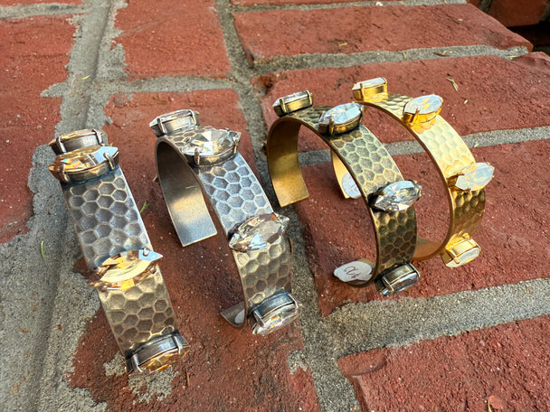 Addison Antique Gold Cuff Bracelet - Shabby To Chic Jewelry