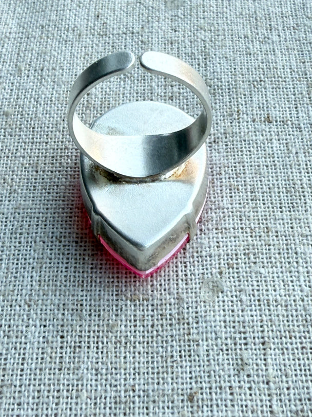 Jill  Pear Crystal Cocktail Ring