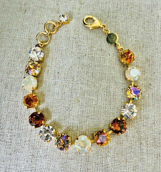 Auburn Crystal Tennis Bracelet