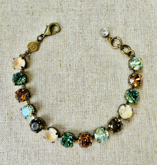 Slate Crystal Tennis Bracelet