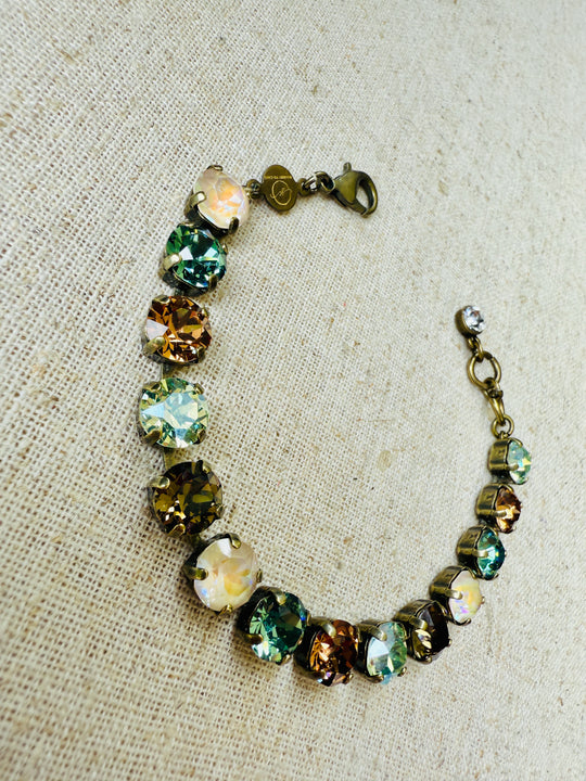 Slate Crystal Tennis Bracelet