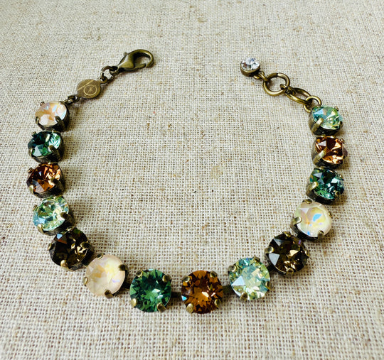 Slate Crystal Tennis Bracelet