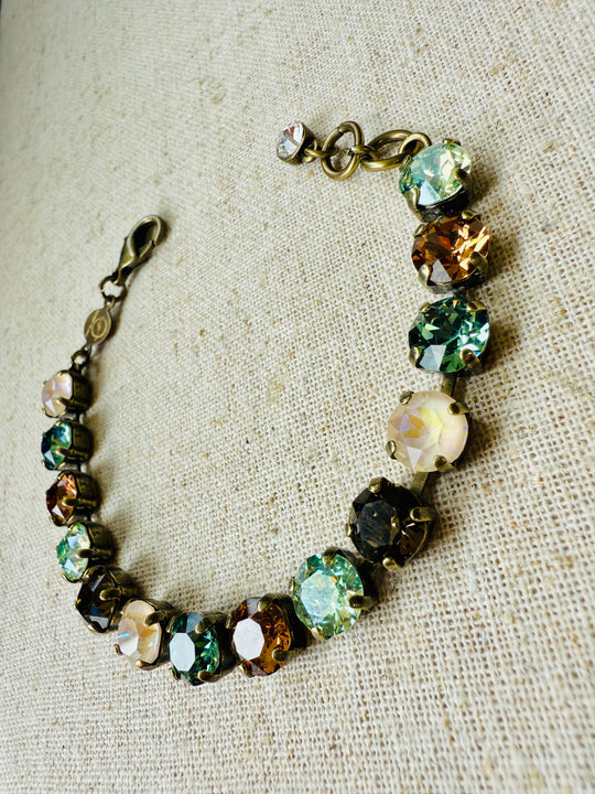 Slate Crystal Tennis Bracelet