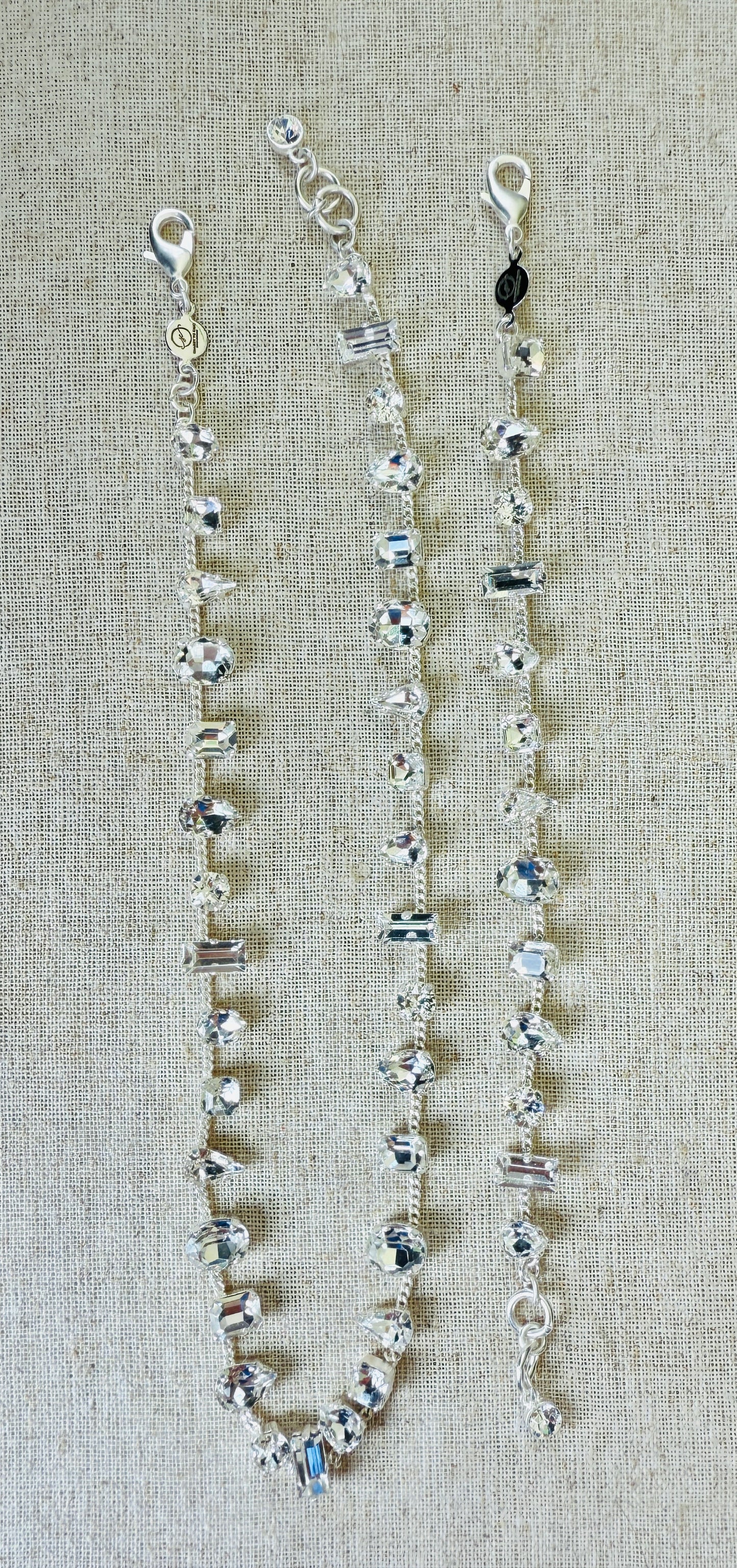Ashley Mixed Settings Necklace and Bracelet Set