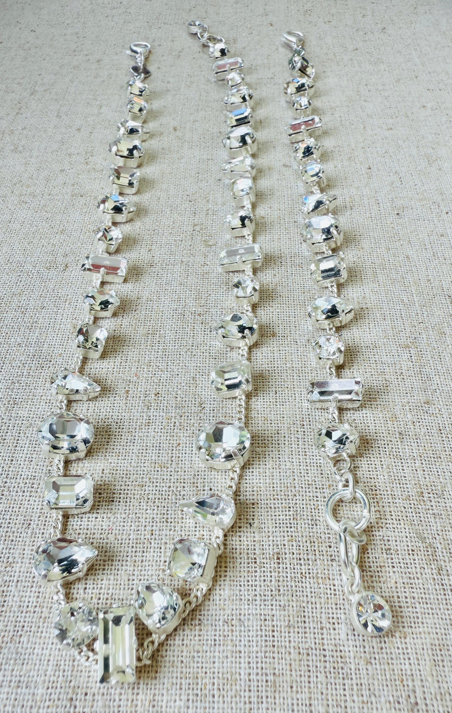Ashley Mixed Settings Necklace and Bracelet Set