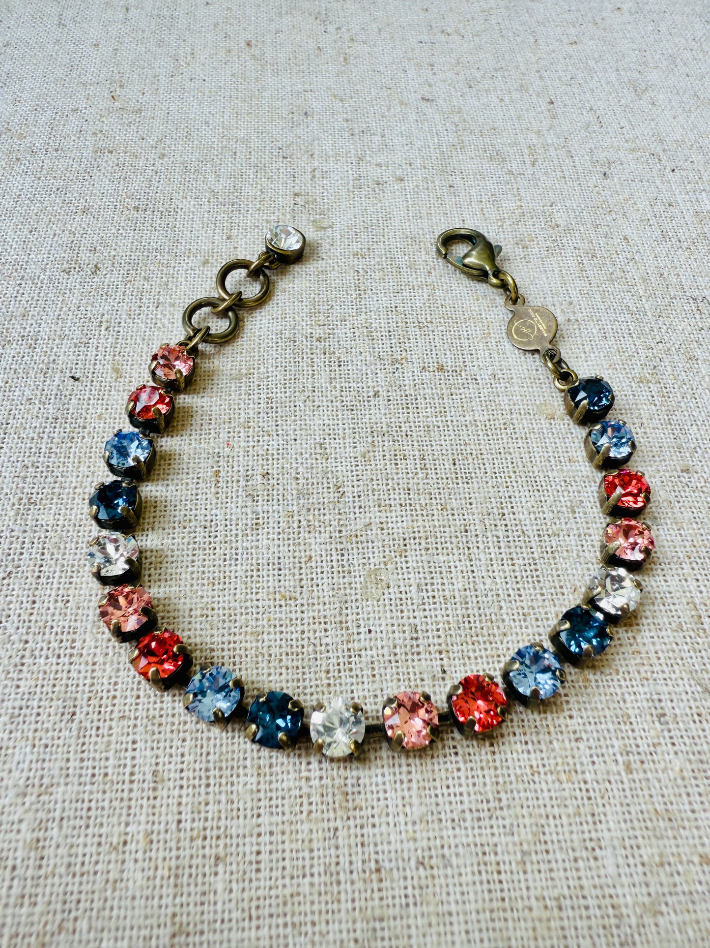 Dusty Crystal Tennis Bracelet
