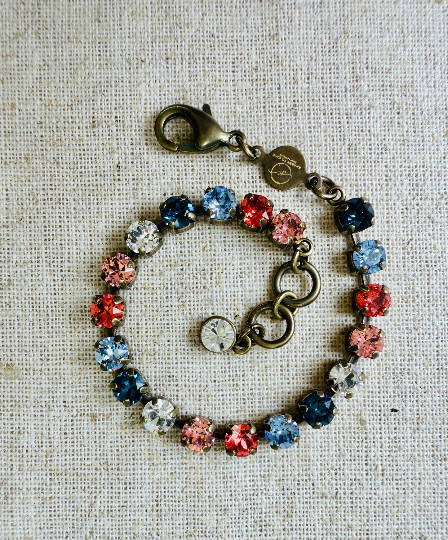 Dusty Crystal Tennis Bracelet