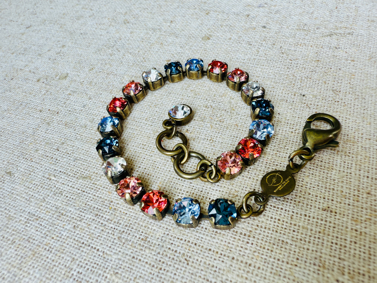 Dusty Crystal Tennis Bracelet