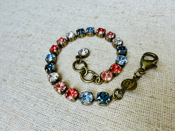 Dusty Crystal Tennis Bracelet