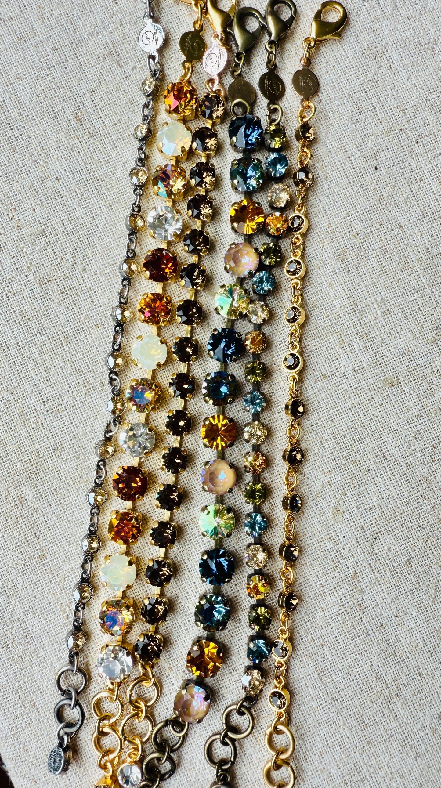 Slate Crystal Tennis Bracelet