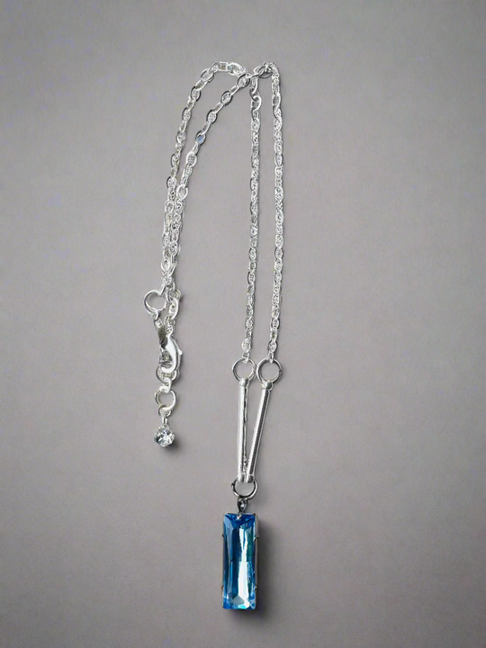 Faith Crystal Baguette Necklace
