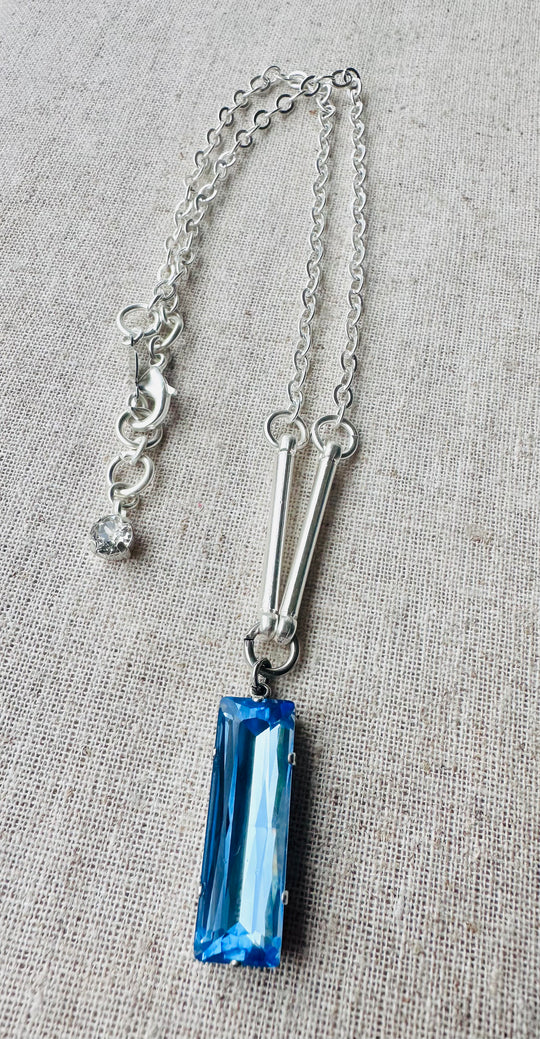 Faith Crystal Baguette Necklace