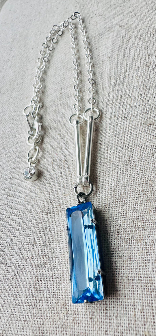 Faith Crystal Baguette Necklace