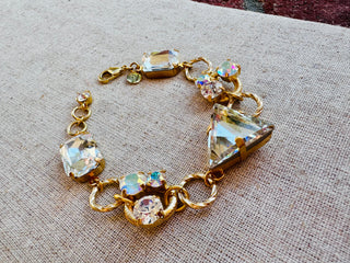 Bridgette Australian Crystal Link Bracelet - Shabby To Chic Jewelry
