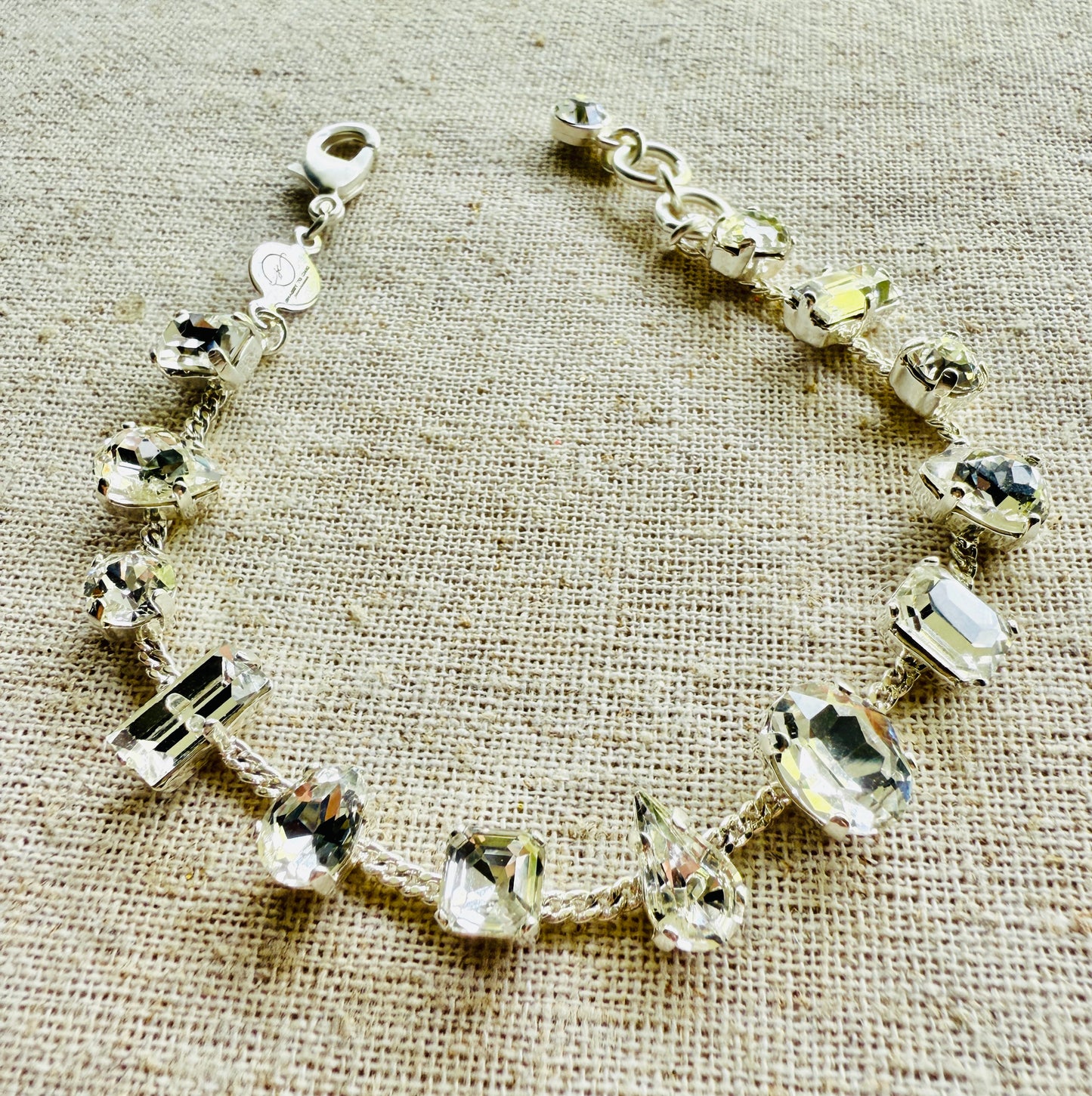 Ashley Mixed Settings Necklace and Bracelet Set