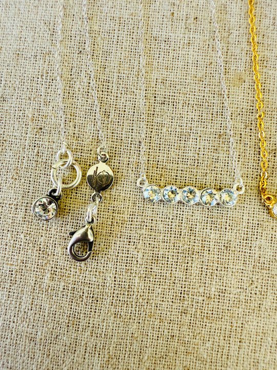 Lilly • Crystal Bar Necklace