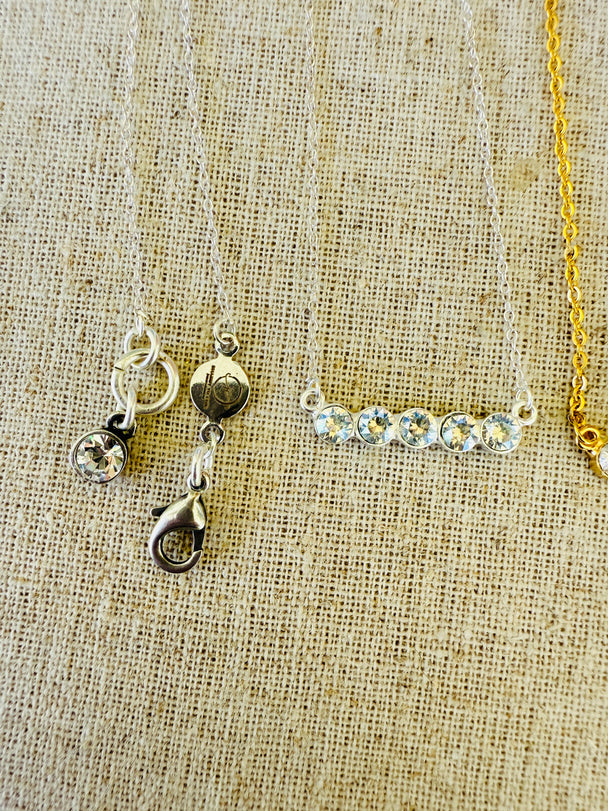 Lilly • Crystal Bar Necklace
