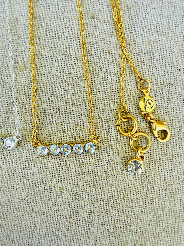 Lilly • Crystal Bar Necklace
