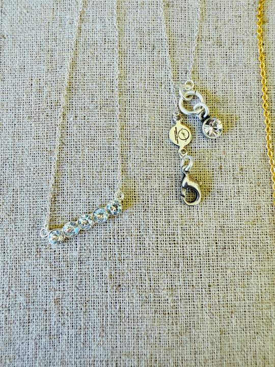 Lilly • Crystal Bar Necklace
