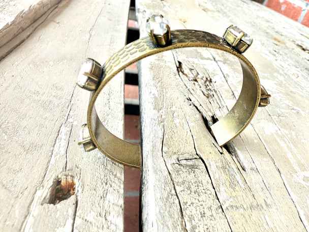 Addison Antique Gold Cuff Bracelet - Shabby To Chic Jewelry