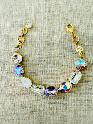 Laura Faceted Crystal Tennis Bracelet - Shabby To Chic Jewelry