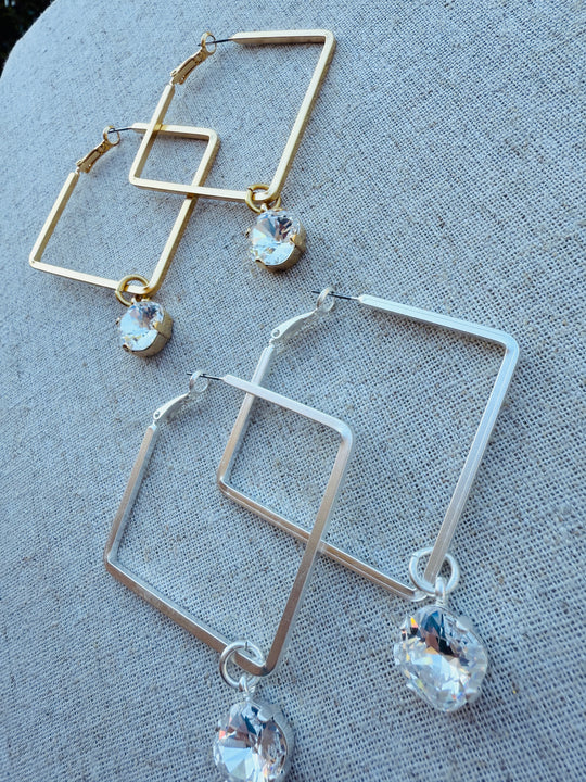 Brooke Geometric Rhombus Earrings - Shabby To Chic Jewelry