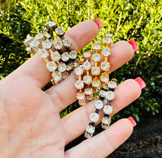 Sheila Crystal Hoop Earrings - Shabby To Chic Jewelry