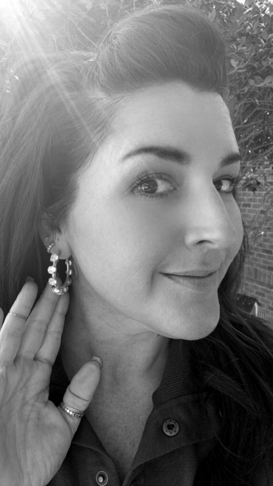 Sheila Crystal Hoop Earrings - Shabby To Chic Jewelry