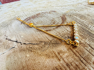 Noelle Petite Crystal Bar Necklace and Bracelet - Shabby To Chic Jewelry