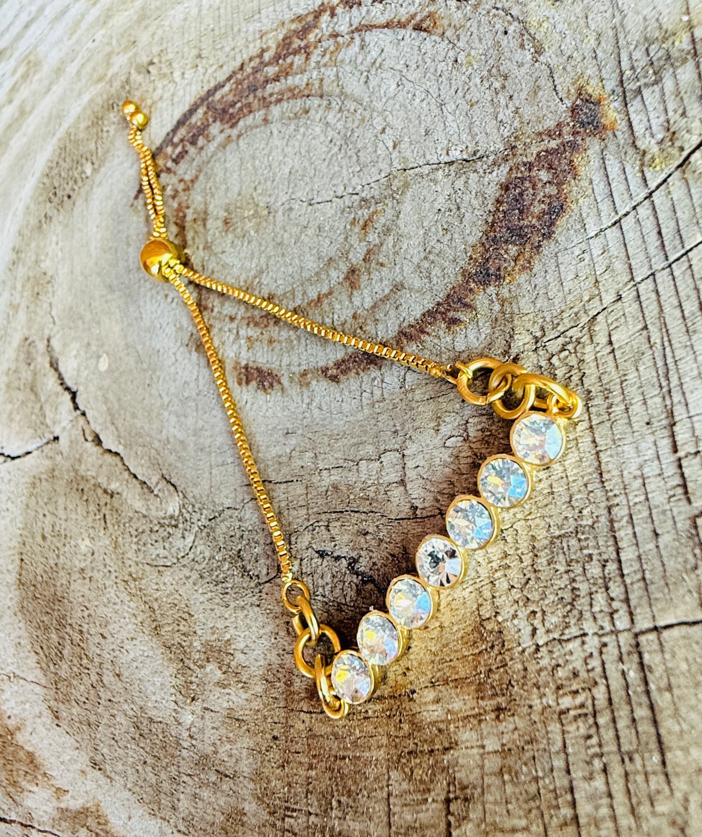 Noelle Petite Crystal Bar Necklace and Bracelet - Shabby To Chic Jewelry