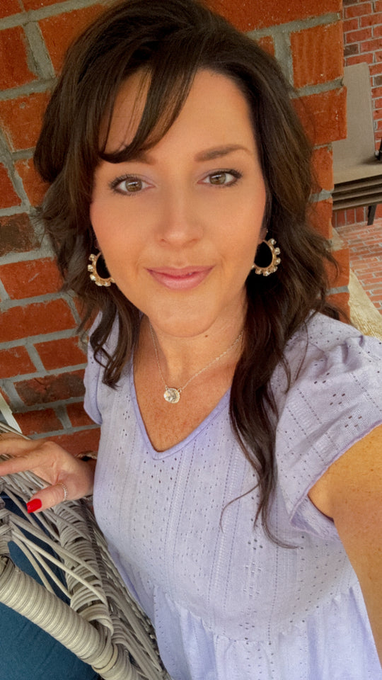 Sheila Crystal Hoop Earrings - Shabby To Chic Jewelry