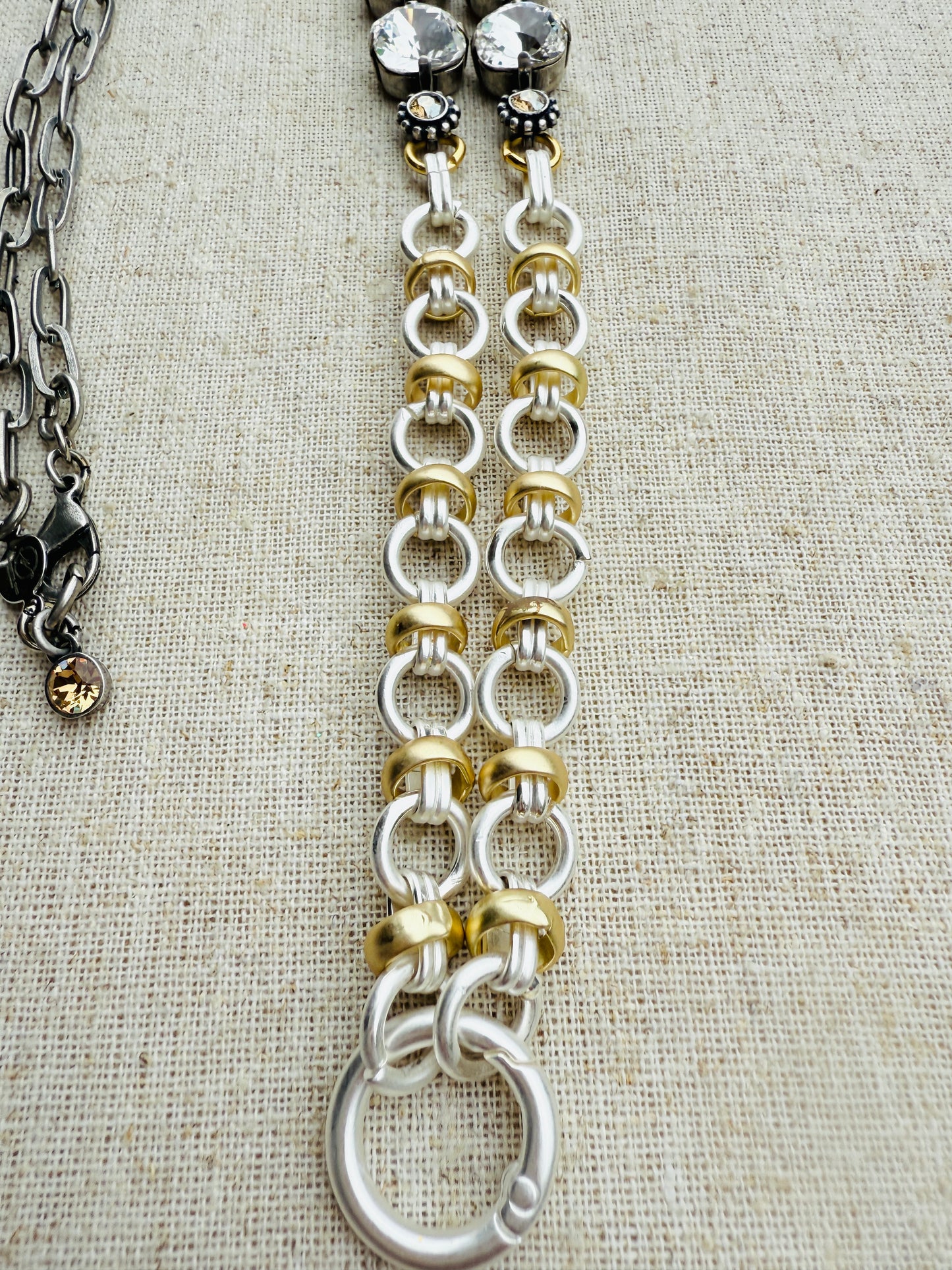 Rebecca Australian Crystal Work Lanyard Necklace - Shabby To Chic Jewelry