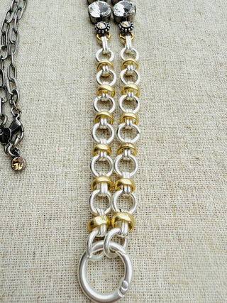 Rebecca Australian Crystal Work Lanyard Necklace - Shabby To Chic Jewelry