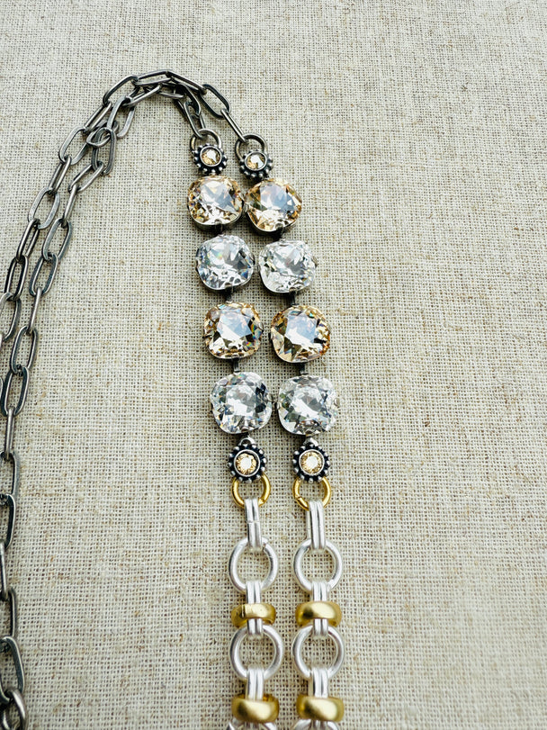 Rebecca Australian Crystal Work Lanyard Necklace - Shabby To Chic Jewelry