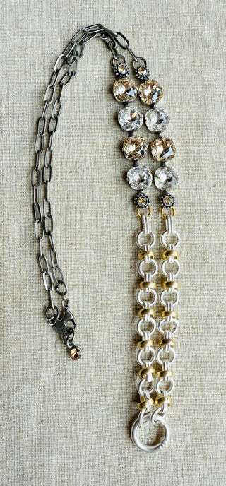 Rebecca Australian Crystal Work Lanyard Necklace - Shabby To Chic Jewelry