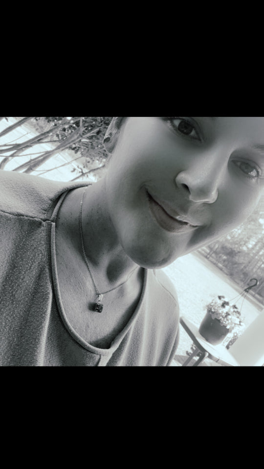 Maya Amethyst Square Crystal Necklace