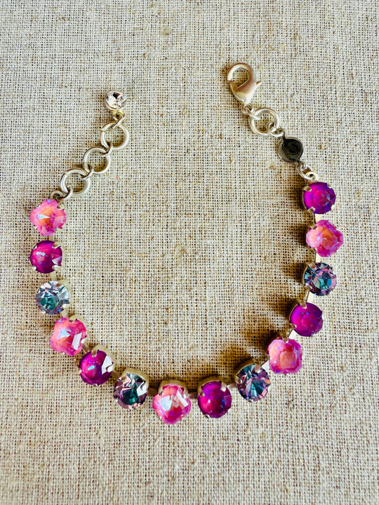 Trinity Silver Crystal Tennis Bracelet