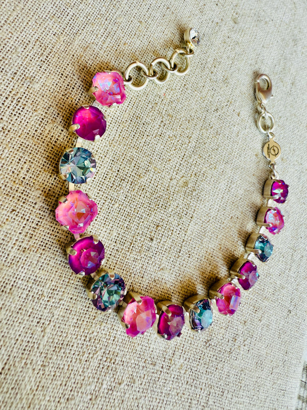 Trinity Silver Crystal Tennis Bracelet