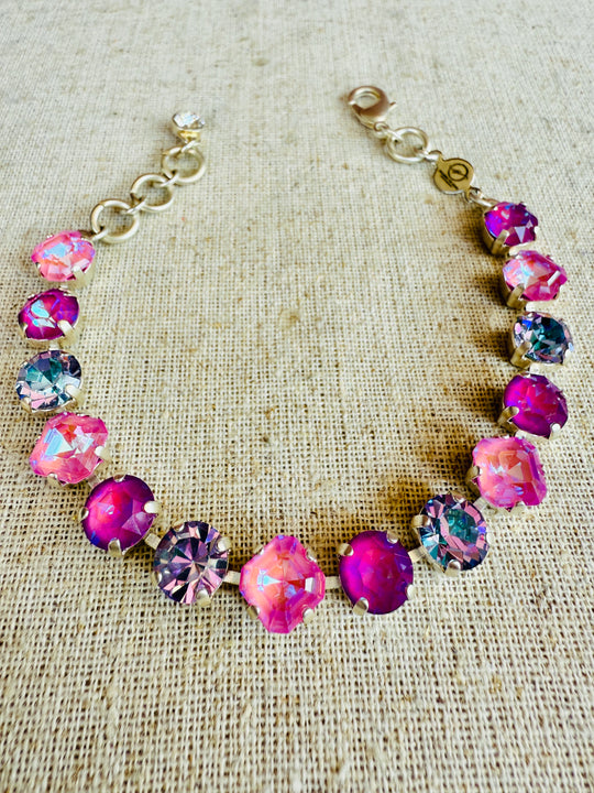 Trinity Silver Crystal Tennis Bracelet