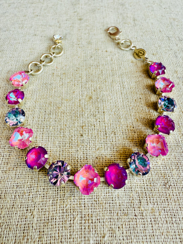 Trinity Silver Crystal Tennis Bracelet