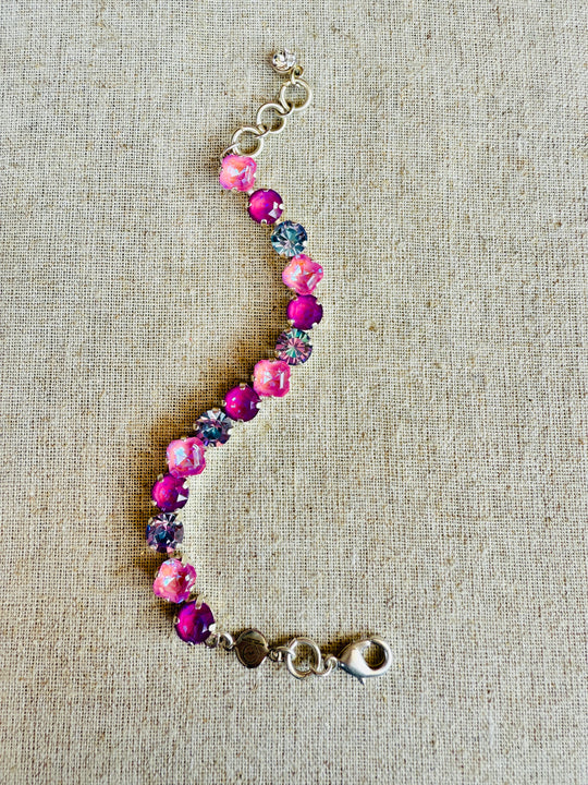 Trinity Silver Crystal Tennis Bracelet