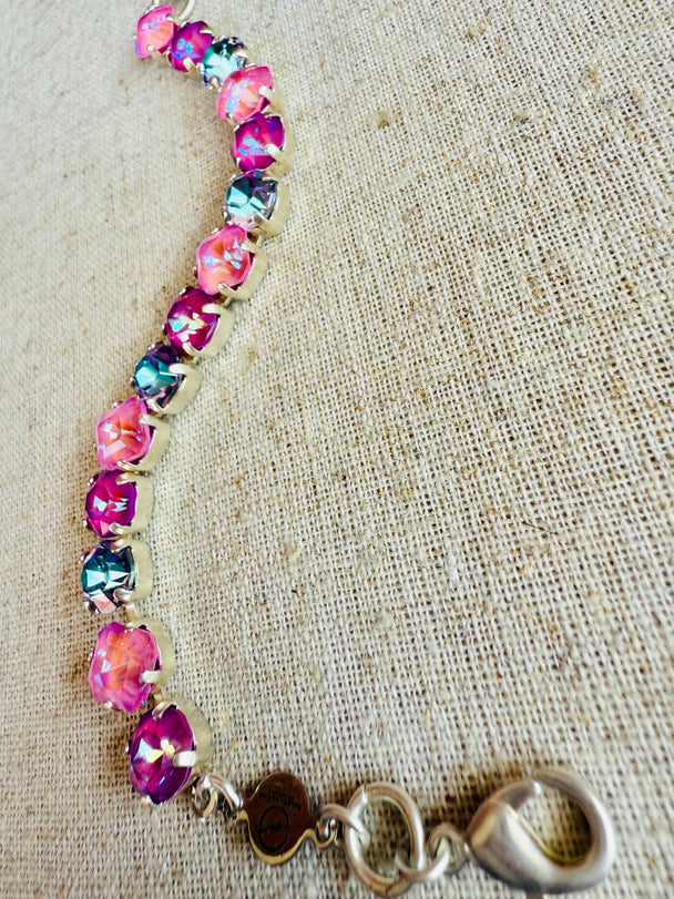 Trinity Silver Crystal Tennis Bracelet