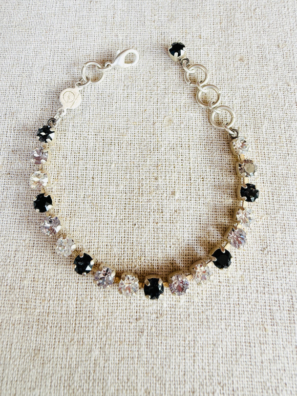 Savannah Onyx Crystal Tennis Bracelet