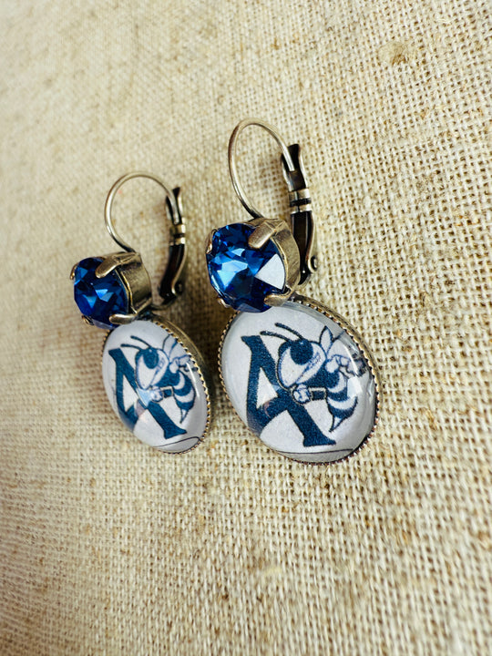 Aynor Blue Jackets Earrings