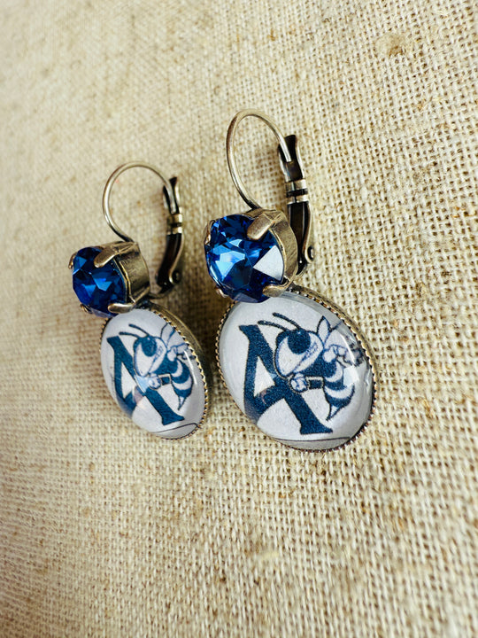 Aynor Blue Jackets Earrings