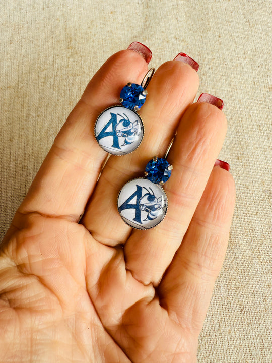 Aynor Blue Jackets Earrings