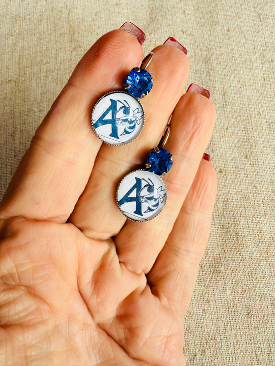 Aynor Blue Jackets Earrings