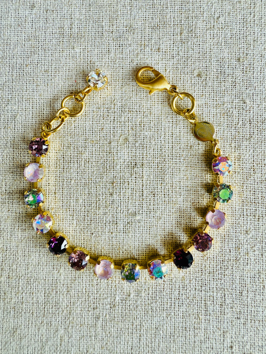 Carlie Amethyst Crystal Tennis Bracelet