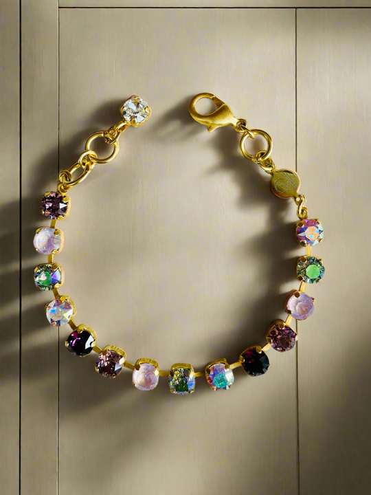 Carlie Amethyst Crystal Tennis Bracelet